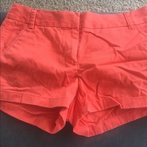 Bright Orange J.Crew Shorts